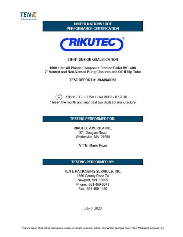 Poly IBC UC 1000 DOTCertificate Rikutec Asia